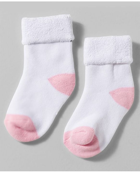 Cute Walk by Babyhug Non Terry Knit Ankle Length Anti Bacterial Socks With Polka Dot Design Pack Of 3 - Pink White & Black