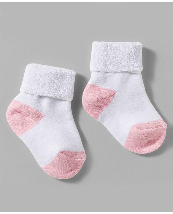 Cute Walk by Babyhug Non Terry Knit Ankle Length Anti Bacterial Socks With Polka Dot Design Pack Of 3 - Pink White & Black