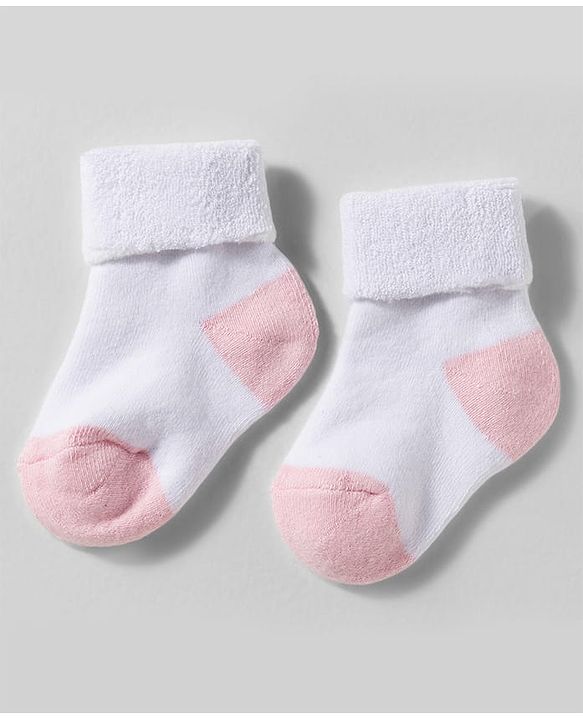Cute Walk by Babyhug Non Terry Knit Ankle Length Anti Bacterial Socks With Polka Dot Design Pack Of 3 - Pink White & Black