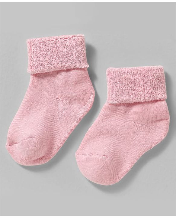 Cute Walk by Babyhug Non Terry Knit Ankle Length Anti Bacterial Socks With Polka Dot Design Pack Of 3 - Pink White & Black