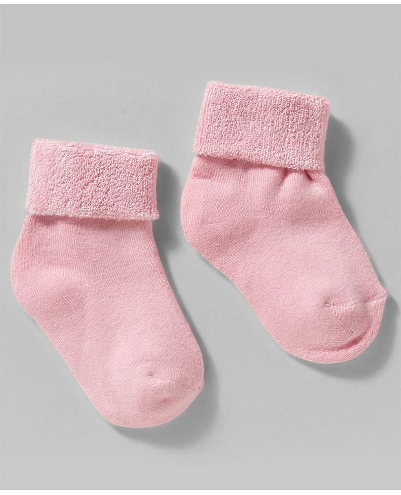 Cute Walk by Babyhug Non Terry Knit Ankle Length Anti Bacterial Socks With Polka Dot Design Pack Of 3 - Pink White & Black