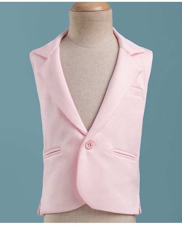 Babyhug Knit Full Sleeves Solid 3 Piece Party Suit - Light Pink
