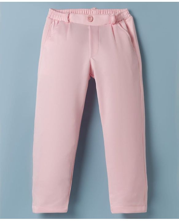 Babyhug Knit Full Sleeves Solid 3 Piece Party Suit - Light Pink