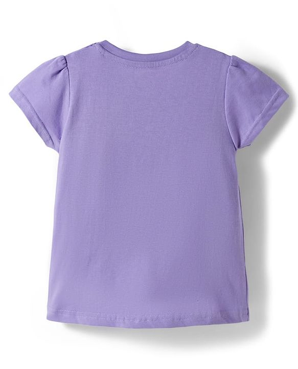 Babyhug Cotton Knit Half Sleeves T-Shirts with Tropical Theme Print Pack of 3 - Pink Orange & Lavender