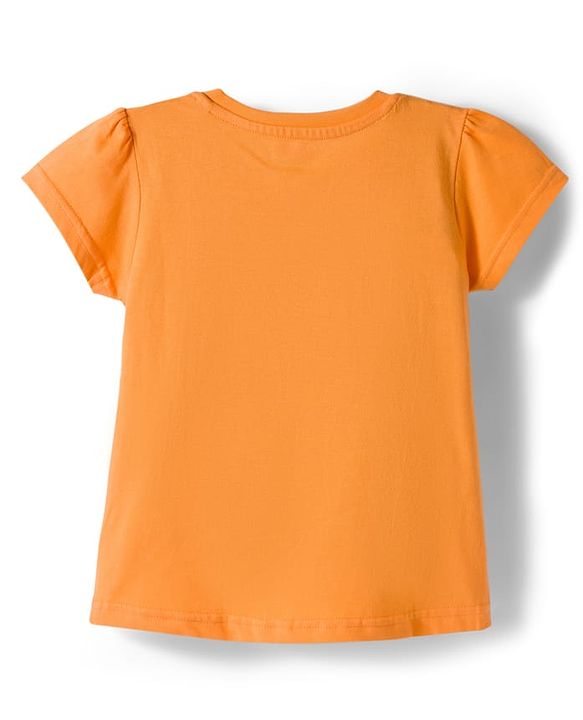 Babyhug Cotton Knit Half Sleeves T-Shirts with Tropical Theme Print Pack of 3 - Pink Orange & Lavender