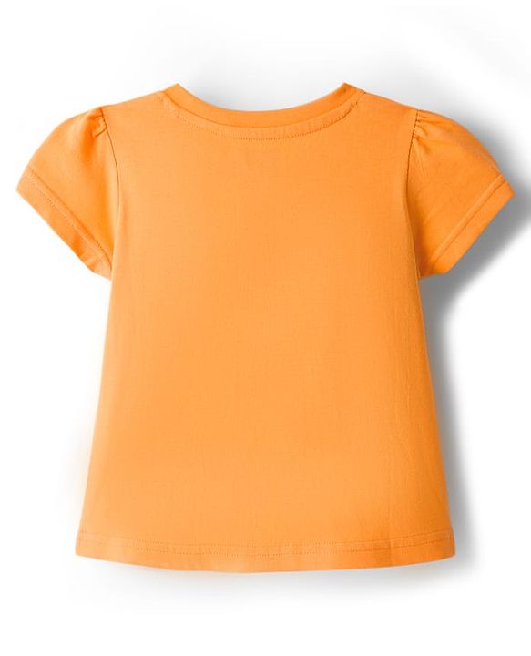 Babyhug Cotton Knit Half Sleeves T-Shirts with Tropical Theme Print Pack of 3 - Pink Orange & Lavender