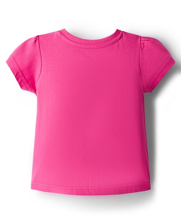 Babyhug Cotton Knit Half Sleeves T-Shirts with Tropical Theme Print Pack of 3 - Pink Orange & Lavender