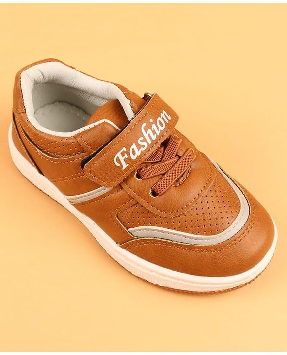 Cute Walk by Babyhug Formal & Party Wear Shoes With Velcro Closure - Brown