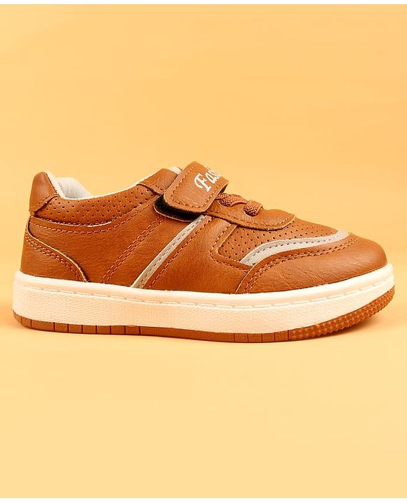 Cute Walk by Babyhug Formal & Party Wear Shoes With Velcro Closure - Light Brown