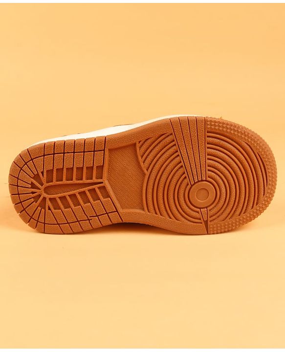 Cute Walk by Babyhug Formal & Party Wear Shoes With Velcro Closure - Light Brown