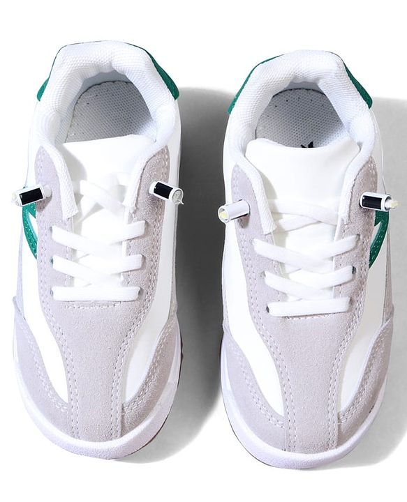 Cute Walk by Babyhug Lace Up Solid Sneaker Shoes - Green