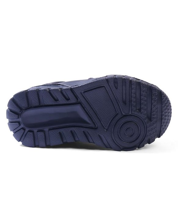 Cute Walk by Babyhug Velcro Closure Sneakers with Fashion Text Print - Black