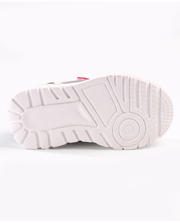 Cute Walk by Babyhug Velcro Closure Sneakers with Fashion Text Print - Black