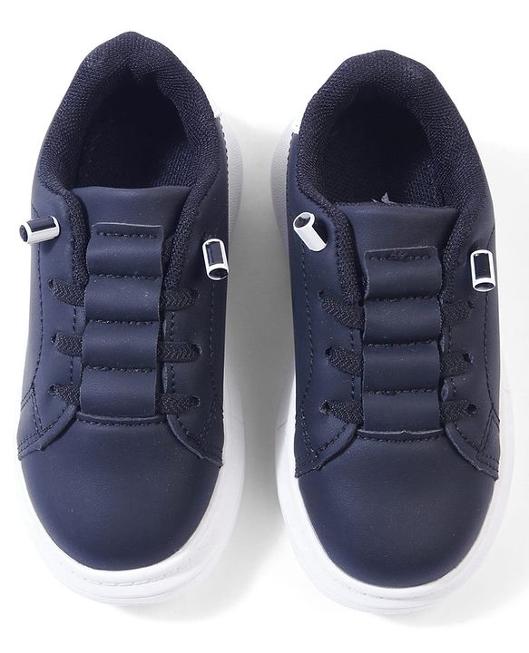 Cute Walk by Babyhug Solid Color Sneakers - Black