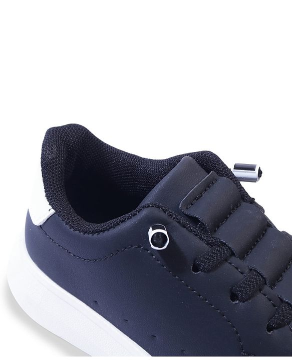 Cute Walk by Babyhug Solid Color Sneakers - Black