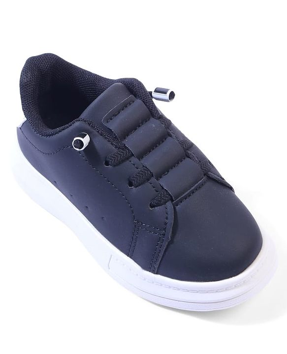 Cute Walk by Babyhug Solid Color Sneakers - Black