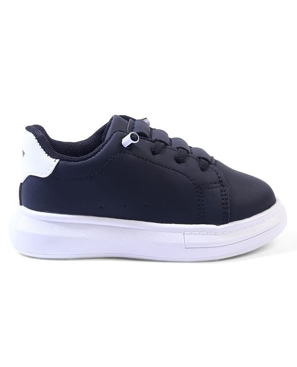 Cute Walk by Babyhug Solid Color Sneakers - Black