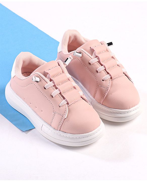 Cute Walk by Babyhug Solid Color Sneakers - Black