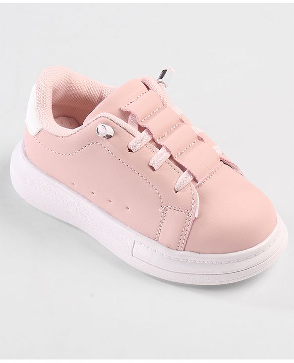 Cute Walk by Babyhug Solid Color Sneakers - Black