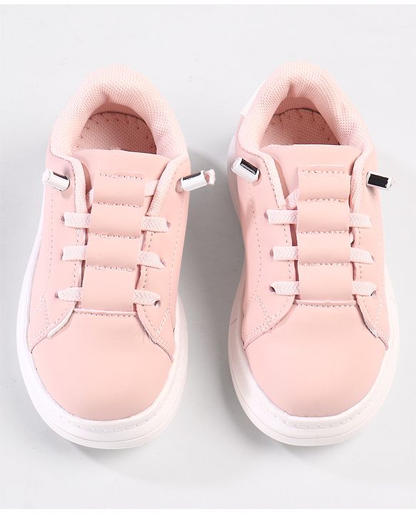 Cute Walk by Babyhug Solid Color Sneakers - Black