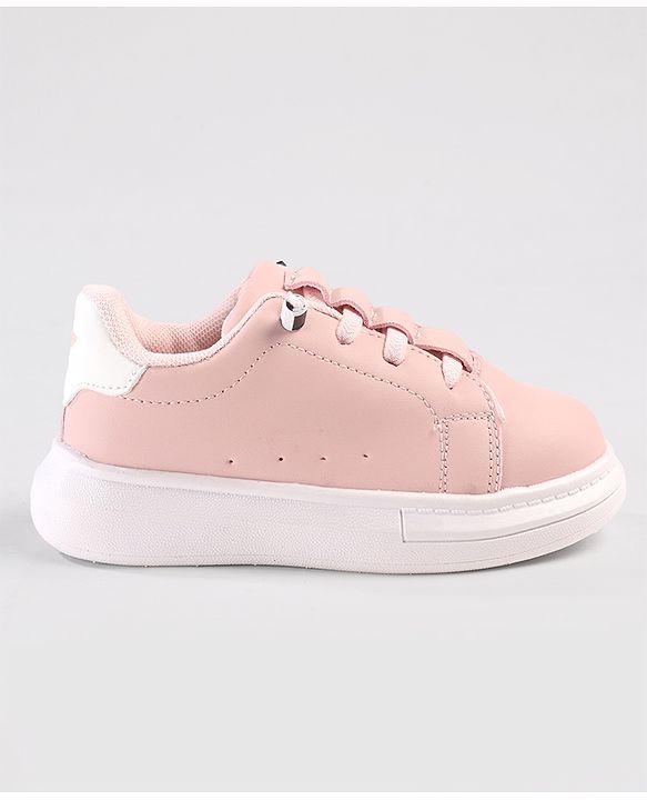 Cute Walk by Babyhug Solid Color Sneakers - Black