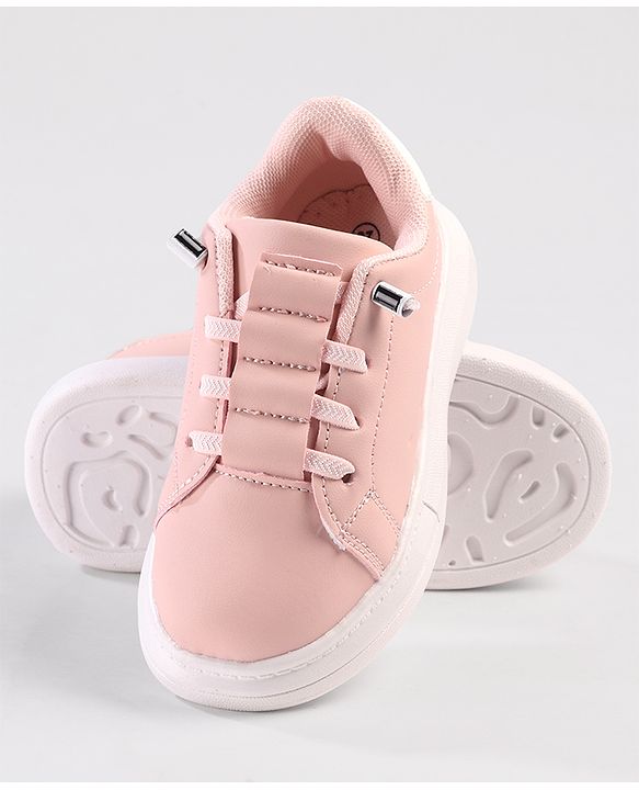 Cute Walk by Babyhug Solid Color Sneakers - Black