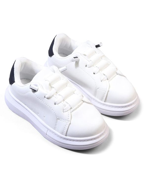 Cute Walk by Babyhug Solid Color Sneakers - Black