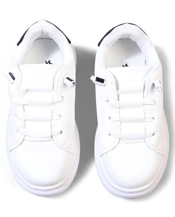 Cute Walk by Babyhug Solid Color Sneakers - Black