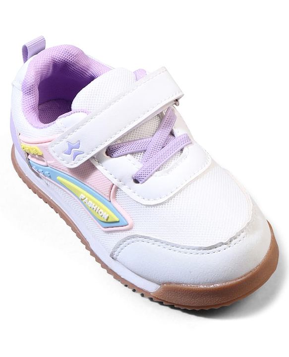 Cute Walk by Babyhug Velcro Closure Sneakers with Fashion Print - Navy Blue