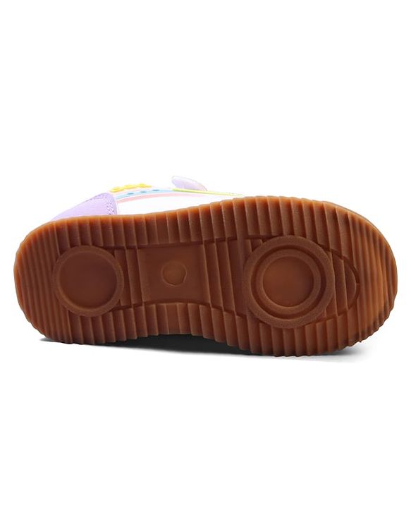 Cute Walk by Babyhug Velcro Closure Sneakers with Fashion Print - Navy Blue
