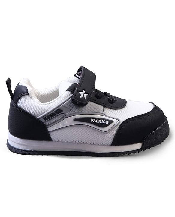 Cute Walk by Babyhug Velcro Closure Sneakers with Fashion Print - Navy Blue