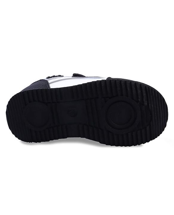 Cute Walk by Babyhug Velcro Closure Sneakers with Fashion Print - Navy Blue