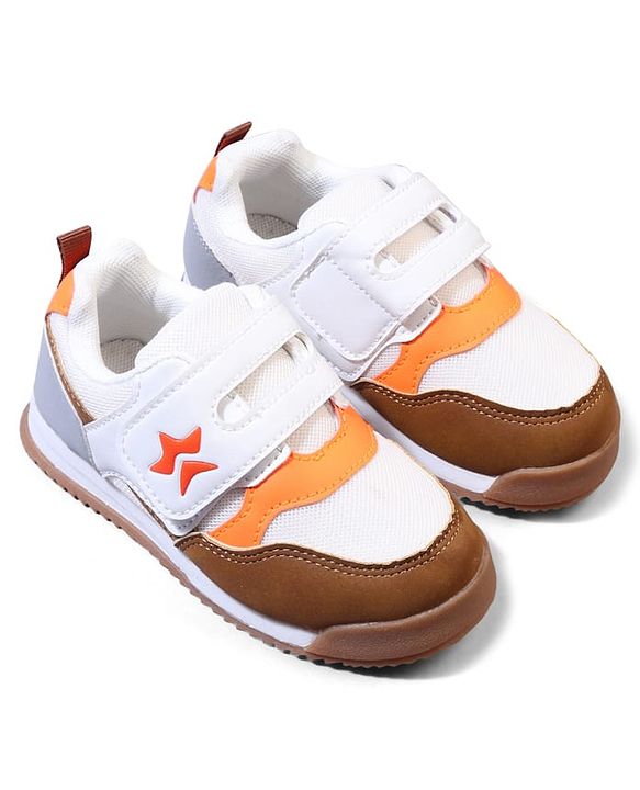Cute Walk by Babyhug Velcro Closure Sneakers - Orange