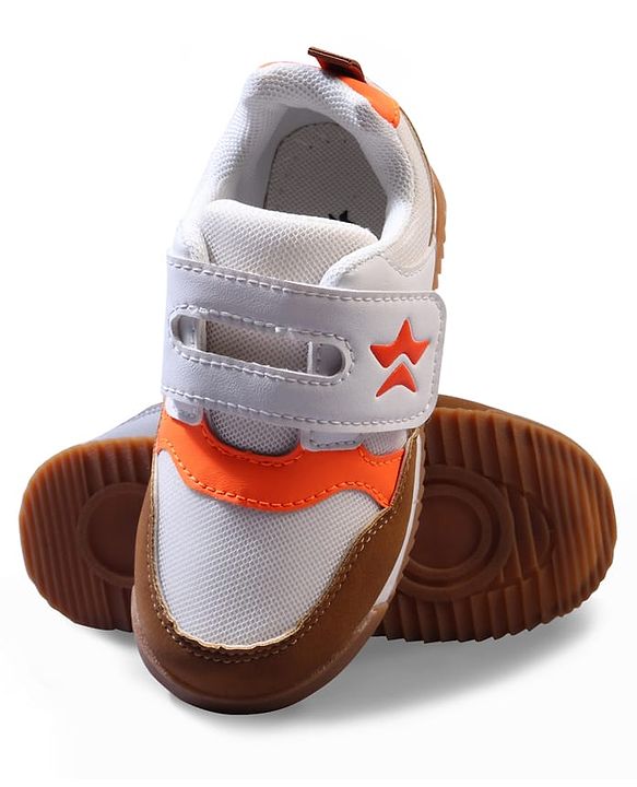Cute Walk by Babyhug Velcro Closure Sneakers - Orange