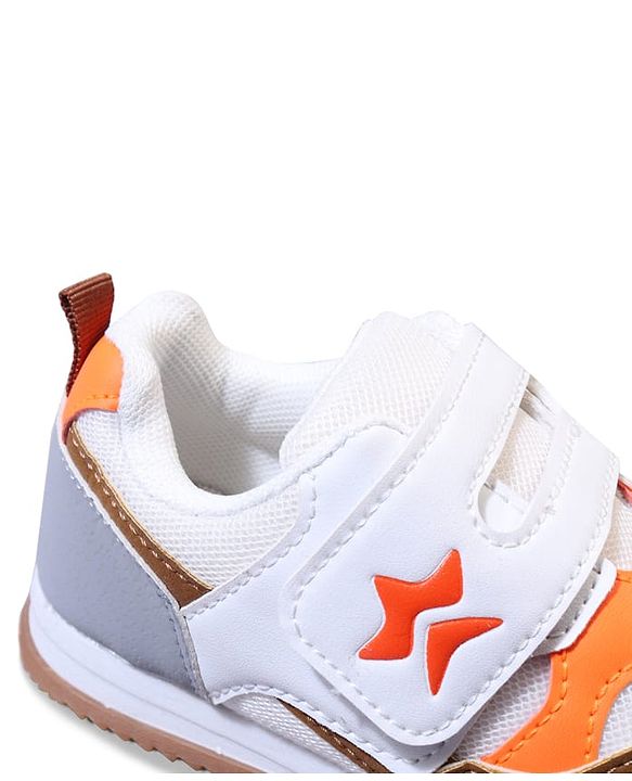 Cute Walk by Babyhug Velcro Closure Sneakers - Orange