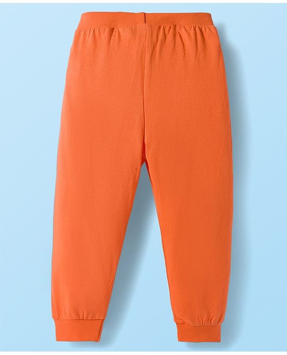 Babyhug Single Jersey Knit Full Length Lounge Pants With Dino Print Pack of 5 - Multicolor