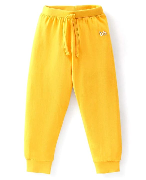 Babyhug Single Jersey Knit Full Length Solid Colour Lounge Pant Pack Of 5 - Multicolour