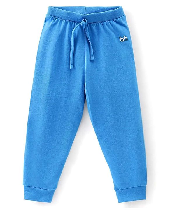 Babyhug Single Jersey Knit Full Length Solid Colour Lounge Pant Pack Of 5 - Multicolour