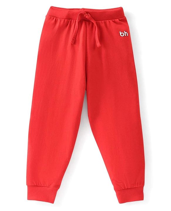 Babyhug Single Jersey Knit Full Length Solid Colour Lounge Pant Pack Of 5 - Multicolour