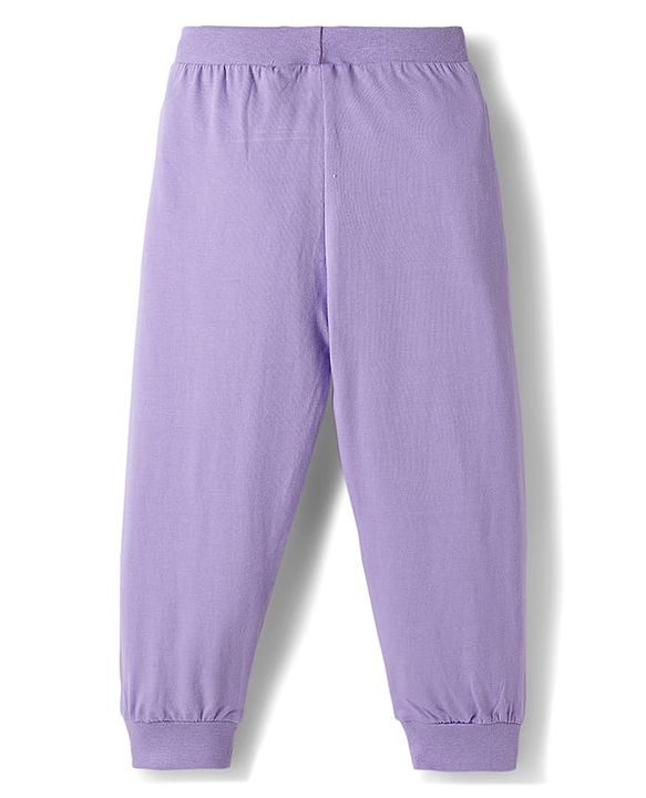 Babyhug Single Jersey Knit Full Length Solid Color Lounge Pants Pack of 5 -Multicolor