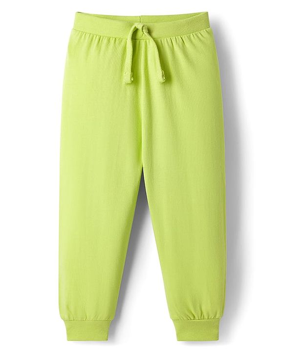 Babyhug Single Jersey Knit Full Length Solid Color Lounge Pants Pack of 5 -Multicolor