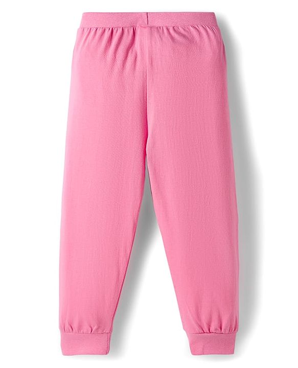 Babyhug Single Jersey Knit Full Length Solid Color Lounge Pants Pack of 5 -Multicolor