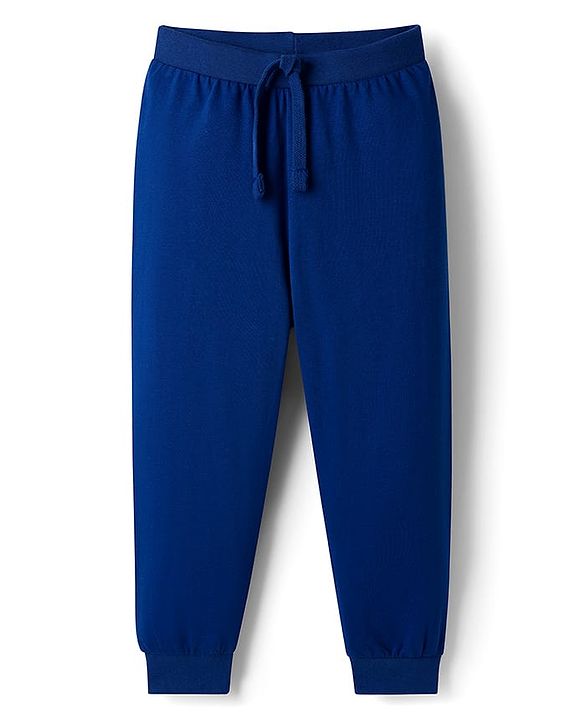 Babyhug Single Jersey Knit Full Length Solid Color Lounge Pants Pack of 5 -Multicolor