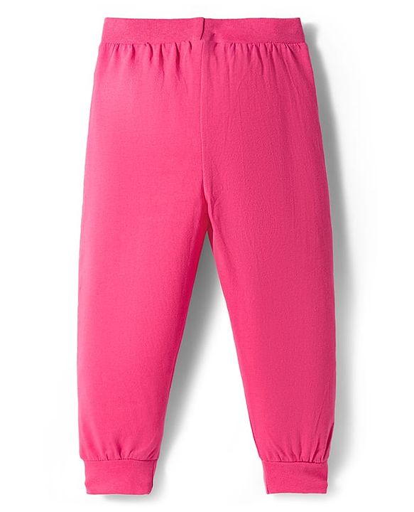 Babyhug Single Jersey Knit Full Length Lounge Pant With Floral Print Pack Of 5 - Multicolour
