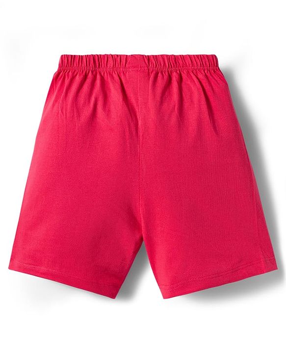 Babyhug Single Jersey Knit Mid Thigh Striped & Number Printed Shorts Pack of 3 - Multicolor
