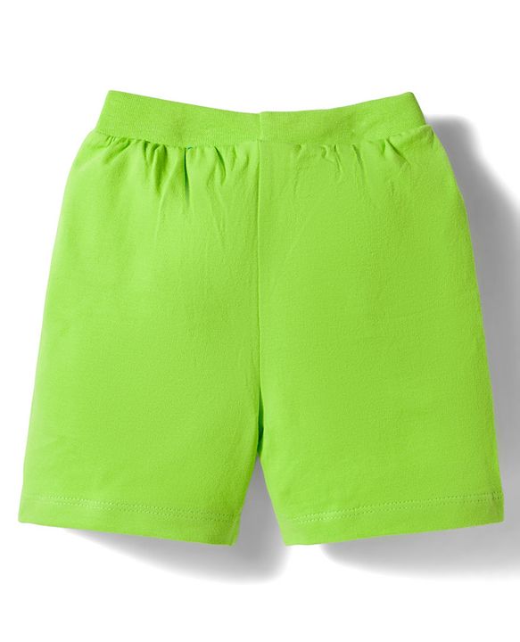 Babyhug Single Jersey Knit Mid Thigh Sea Life Printed & Striped  Shorts Pack Of 3 - Multicolour