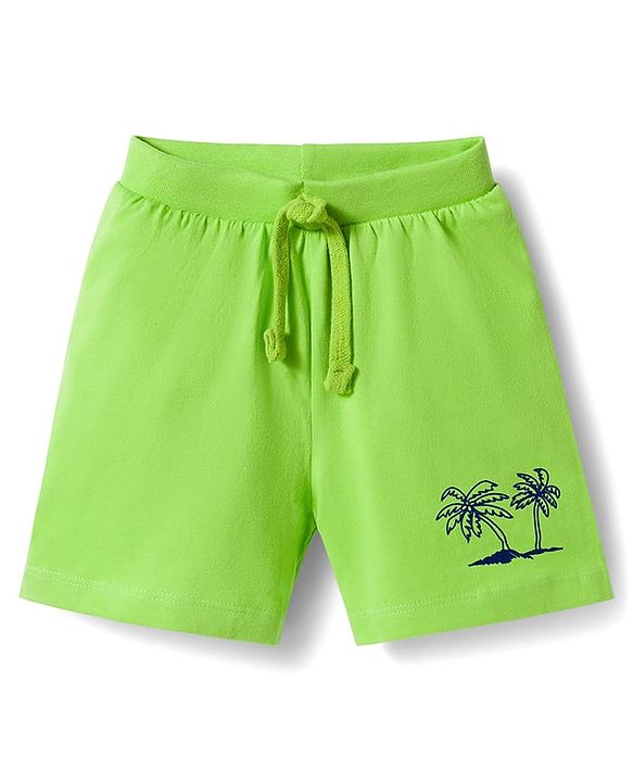 Babyhug Single Jersey Knit Mid Thigh Beach Theme Printed Shorts Pack of 3 - Multicolour