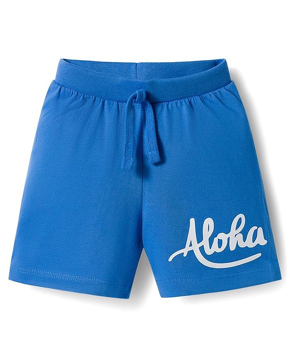 Babyhug Single Jersey Knit Mid Thigh Beach Theme Printed Shorts Pack of 3 - Multicolour