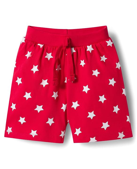 Babyhug Single Jersey Knit Mid Thigh Striped & Dino Printed Shorts Pack of 3 - Multicolour