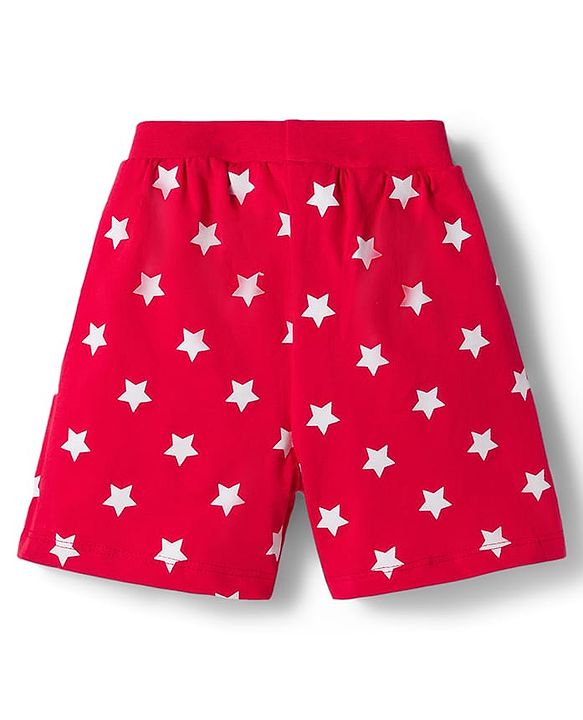 Babyhug Single Jersey Knit Mid Thigh Striped & Dino Printed Shorts Pack of 3 - Multicolour